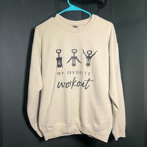 Gildan Off-White Crewneck Sweatshirt